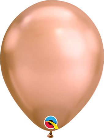 chrome rose gold balloon