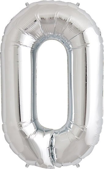 number zero balloon