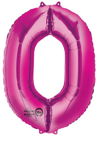 pink zero balloon