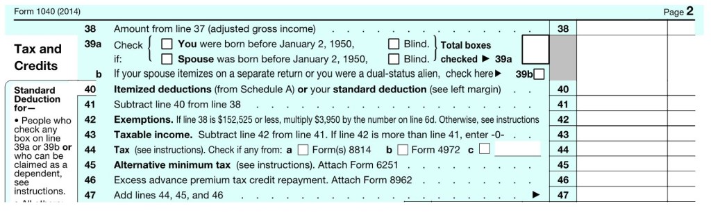 1040 Tax and Credits