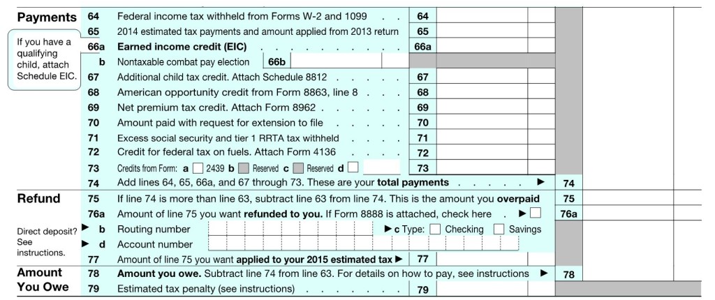 1040 Payments